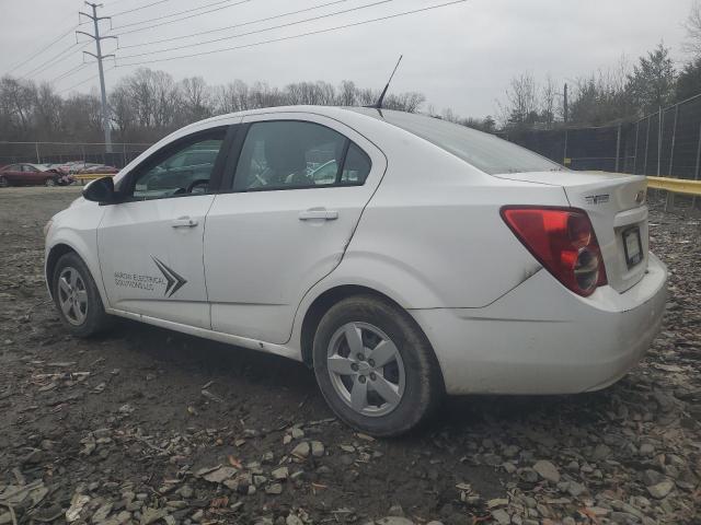 CHEVROLET SONIC LS 2014 white sedan 4d gas 1G1JA5SG5E4229632 photo #3