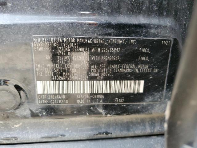 2021 TOYOTA RAV4 XLE - 4T3RWRFV9MU040527