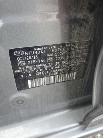 2019 HYUNDAI ELANTRA SE - KMHD84LFXKU804220