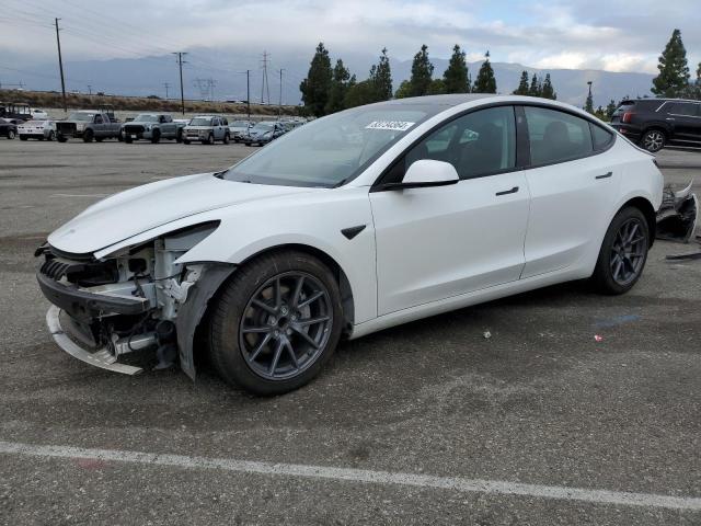 TESLA MODEL 3 2021 white  electric 5YJ3E1EA0MF051642 photo #1