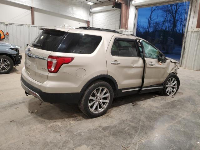 FORD EXPLORER L 2017 beige 4dr spor gas 1FM5K8F83HGE40496 photo #4