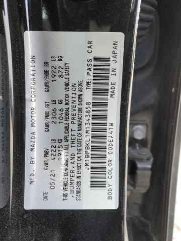 VIN JM1BPBKL1M1343858 2021 MAZDA 3 no.13