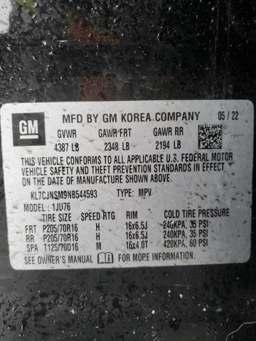 2022 CHEVROLET TRAX LS - KL7CJNSM9NB544593