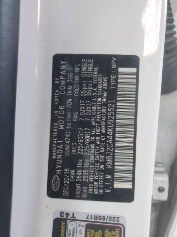 2019 HYUNDAI TUCSON SE - KM8J2CA44KU925521