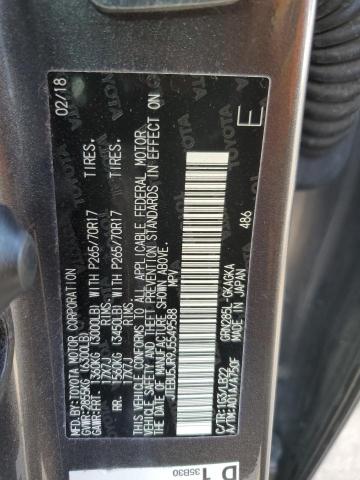 2018 TOYOTA 4RUNNER SR - JTEBU5JR9J5549588