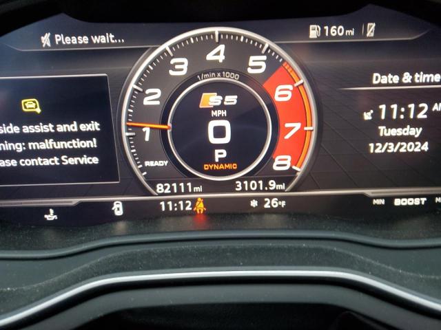 2018 AUDI S5 PRESTIG WAUC4CF52JA086202