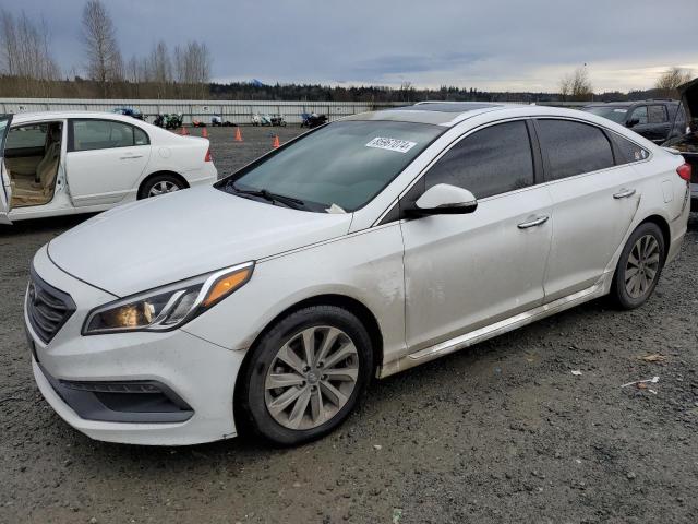 HYUNDAI SONATA SPO 2017 white  gas 5NPE34AF4HH582500 photo #1