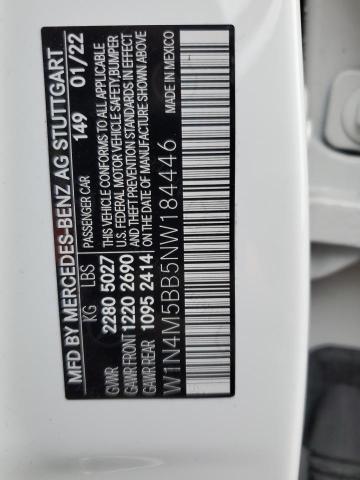 2022 MERCEDES-BENZ GLB AMG 35 W1N4M5BB5NW184446