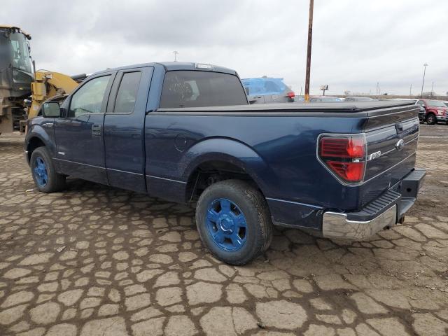 FORD F150 SUPER 2014 blue 4dr ext gas 1FTFX1CT8EKD85773 photo #3