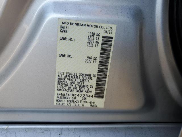 2015 NISSAN ALTIMA 2.5 - 1N4AL3AP3FC472344