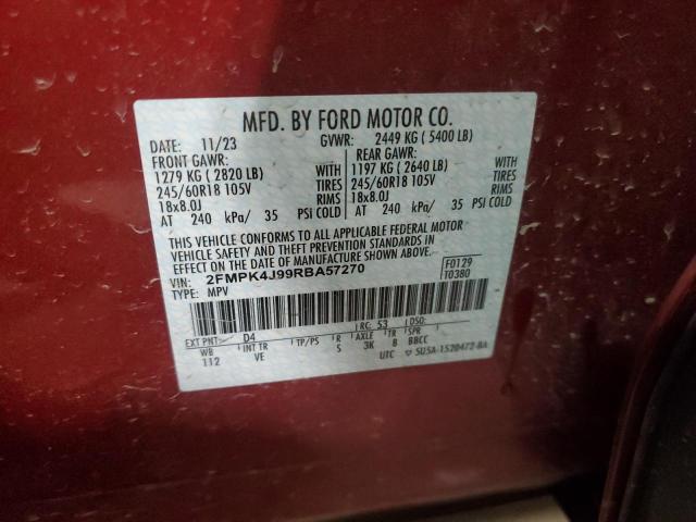 2024 FORD EDGE SEL - 2FMPK4J99RBA57270