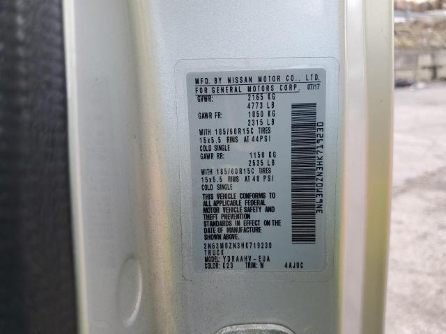 2017 CHEVROLET CITY EXPRE 3N63M0ZN3HK719230