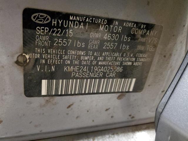 VIN KMHE24L19GA025586 2016 HYUNDAI SONATA no.12