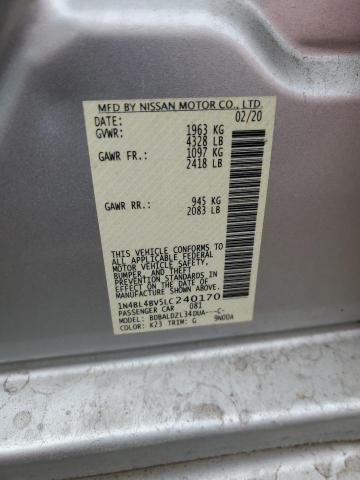 2020 NISSAN ALTIMA S - 1N4BL4BV5LC240170