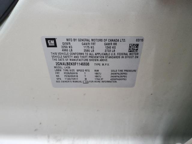 2015 CHEVROLET EQUINOX LT - 2GNALBEK8F1146698