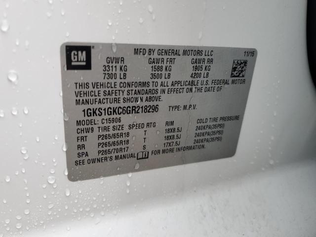 2016 GMC YUKON XL C 1GKS1GKC6GR218296