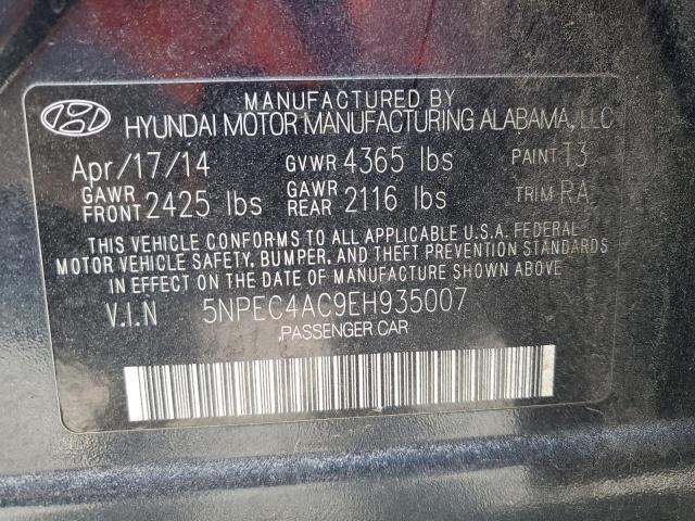 VIN 5NPEC4AC9EH935007 2014 HYUNDAI SONATA no.12