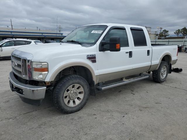 FORD F250 SUPER 2008 white crew pic diesel 1FTSW21R88EC46907 photo #1