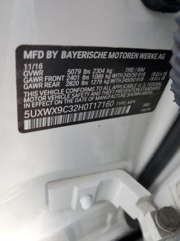 2017 BMW X3 XDRIVE2 - 5UXWX9C32H0T17160
