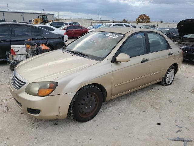 KIA SPECTRA EX 2009 gold  gas KNAFE221195667637 photo #1