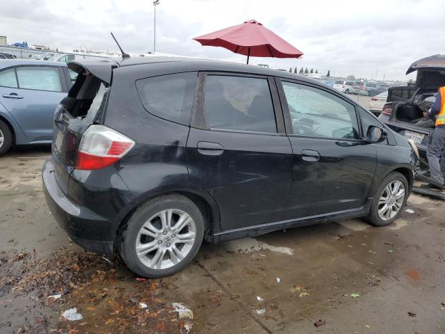 HONDA FIT SPORT 2010 black  gas JHMGE8H43AS016977 photo #4