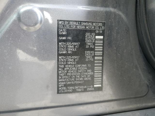 2020 NISSAN ROGUE S - KNMAT2MV9LP519427