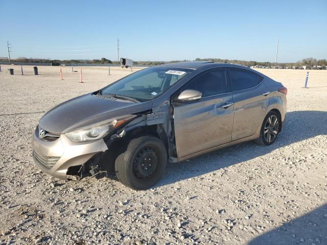 HYUNDAI ELANTRA SE 2014 tan sedan 4d gas 5NPDH4AE7EH528883 photo #1