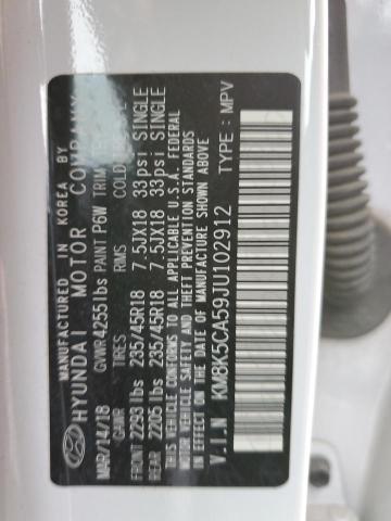 2018 HYUNDAI KONA ULTIM - KM8K5CA59JU102912