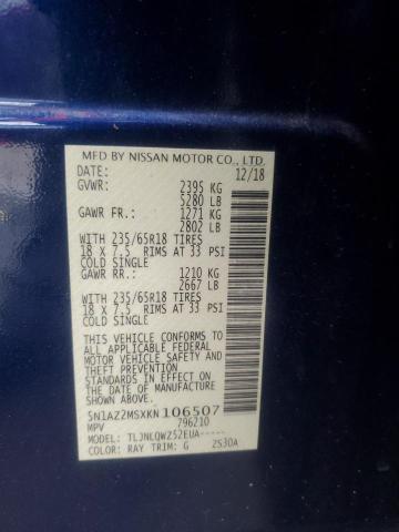 2019 NISSAN MURANO S - 5N1AZ2MSXKN106507