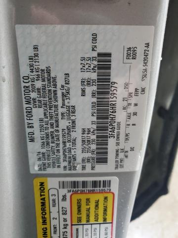 2017 FORD FUSION SE - 3FA6P0H76HR159579