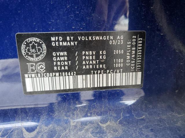 2023 VOLKSWAGEN GOLF R 20T WVWLB7CD8PW186442