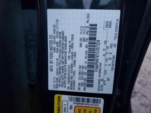 2015 FORD FUSION SE - 1FA6P0H7XF5107324