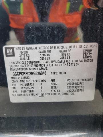 2016 CHEVROLET SILVERADO - 3GCPCREC2GG336848
