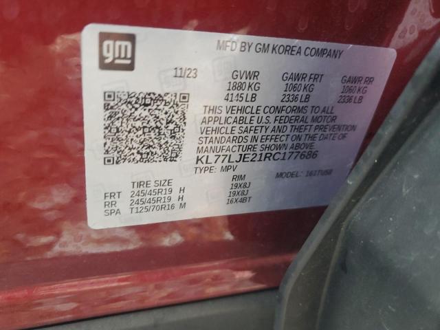 2024 CHEVROLET TRAX 2RS - KL77LJE21RC177686