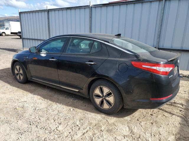 KIA OPTIMA HYB 2012 black  hybrid engine KNAGM4AD6C5034072 photo #3