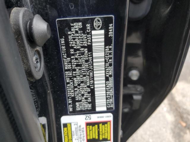 2018 TOYOTA CAMRY L - 4T1B11HK7JU134611