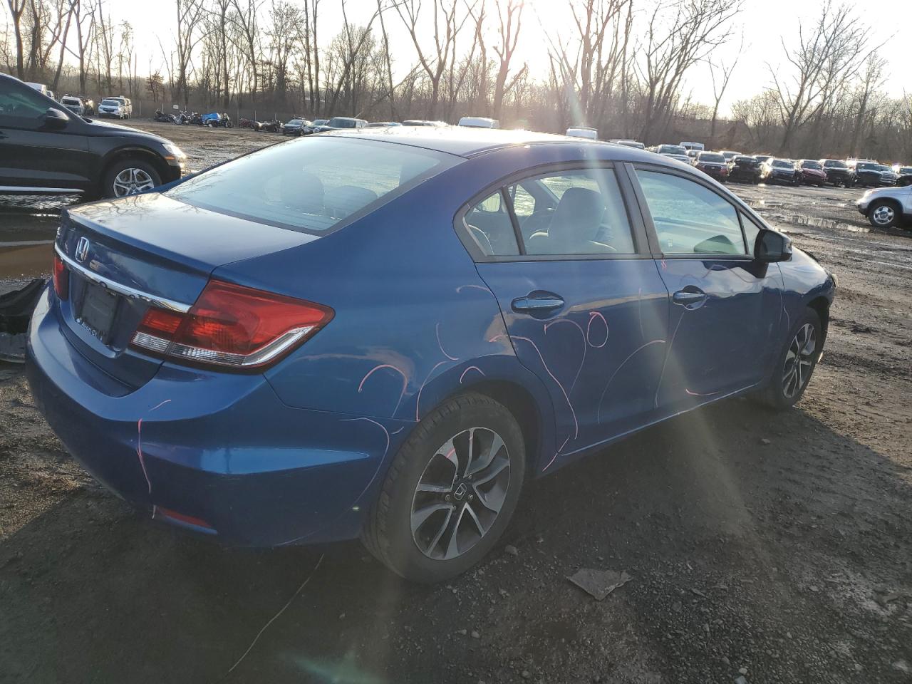 Lot #3034279218 2013 HONDA CIVIC EX