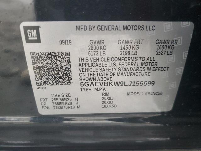 2020 BUICK ENCLAVE PR - 5GAEVBKW9LJ155599