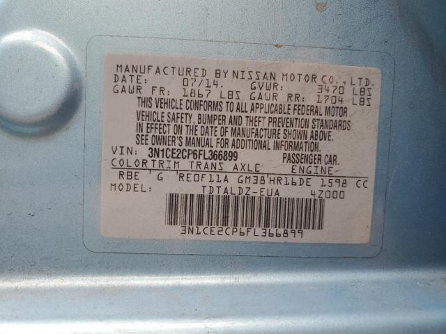 2015 NISSAN VERSA NOTE - 3N1CE2CP6FL366899