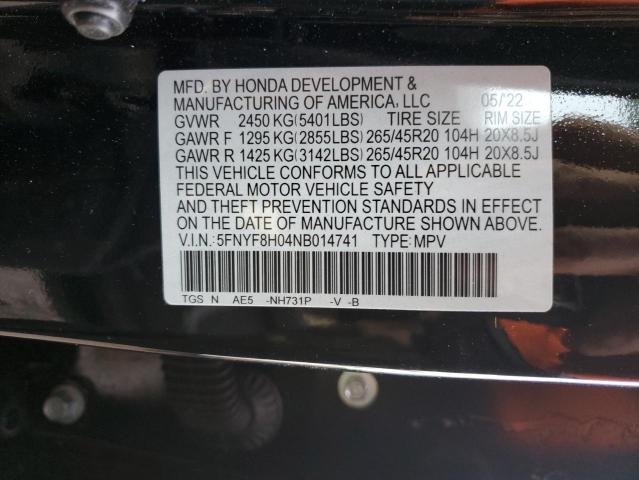 2022 HONDA PASSPORT E - 5FNYF8H04NB014741