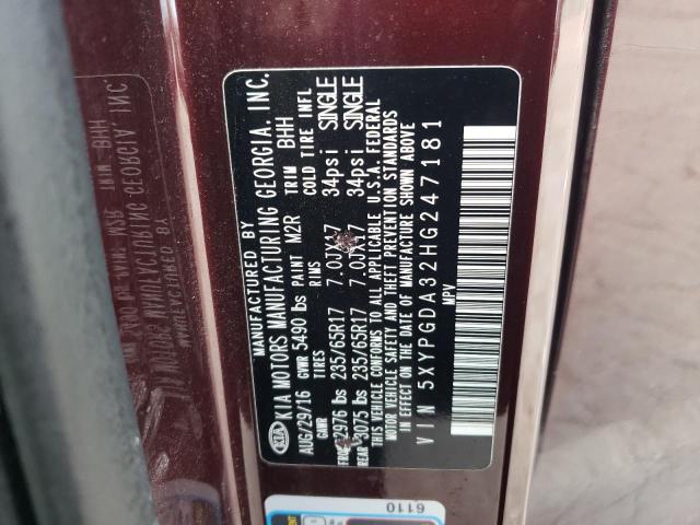 2017 KIA SORENTO LX - 5XYPGDA32HG247181