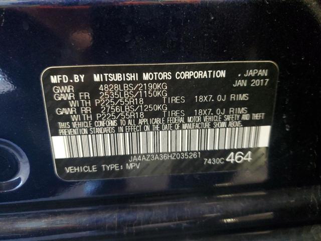 VIN JA4AZ3A36HZ035261 2017 MITSUBISHI OUTLANDER no.13