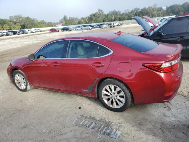 LEXUS ES 300H 2013 red  hybrid engine JTHBW1GG4D2016310 photo #3