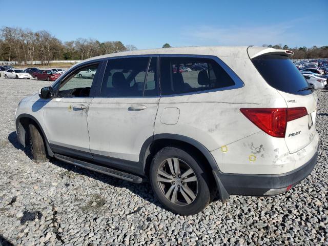 HONDA PILOT EX 2017 white  gas 5FNYF5H34HB001842 photo #3