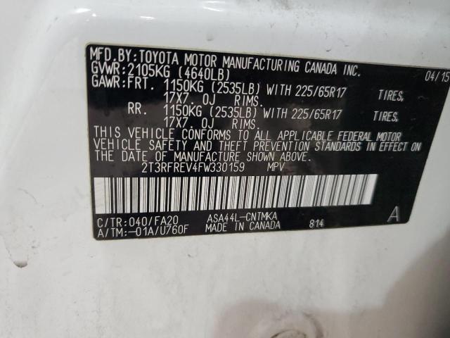 2015 TOYOTA RAV4 XLE - 2T3RFREV4FW330159