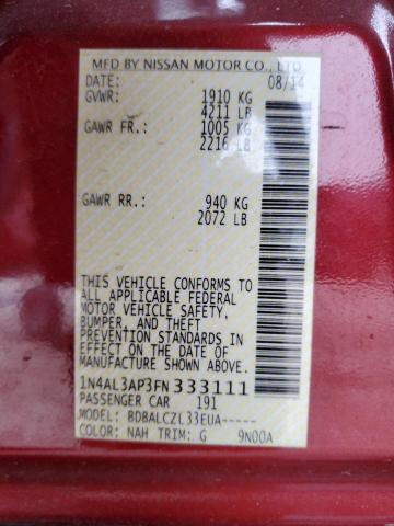 2015 NISSAN ALTIMA 2.5 - 1N4AL3AP3FN333111