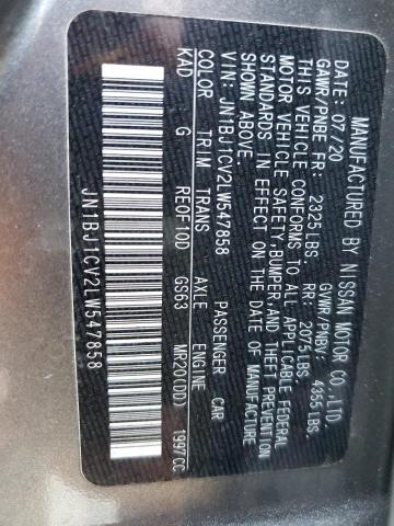 2020 NISSAN ROGUE SPOR - JN1BJ1CV2LW547858