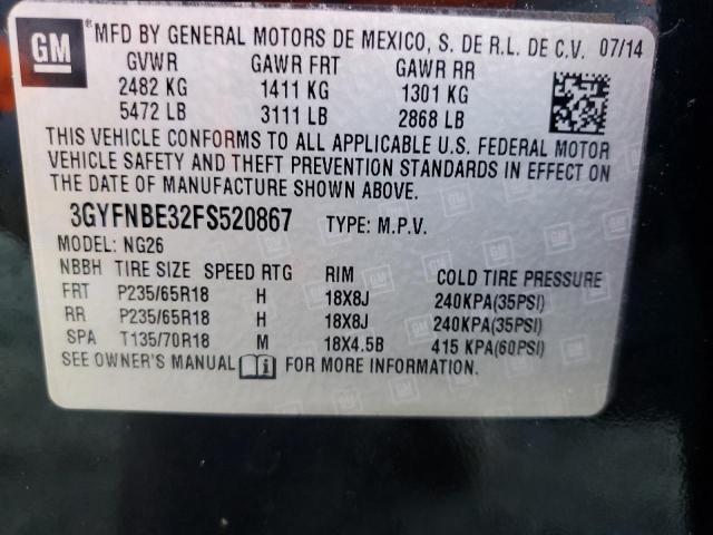 2015 CADILLAC SRX LUXURY - 3GYFNBE32FS520867