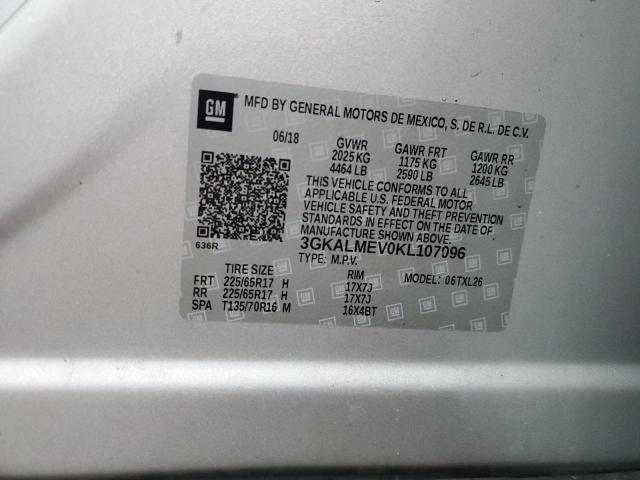 2019 GMC TERRAIN SL - 3GKALMEV0KL107096