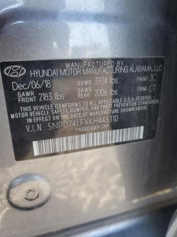 2019 HYUNDAI ELANTRA SE - 5NPD74LFXKH445310
